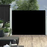 Vidaxl Garden Bildschirm ausziehbar 100x500 cm Schwarz