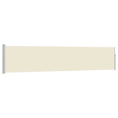 Vidaxl tuinscherm uittrekbaar 100x500 cm crème