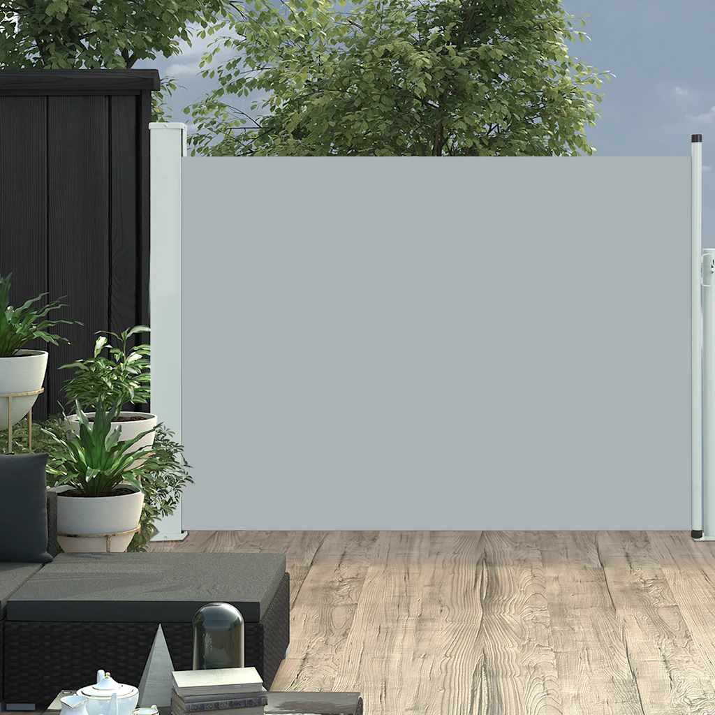 VidaXL Garden screen Extendable 100x500 cm Gray