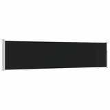 Vidaxl tuinscherm uittrekbaar 117x514 cm zwart