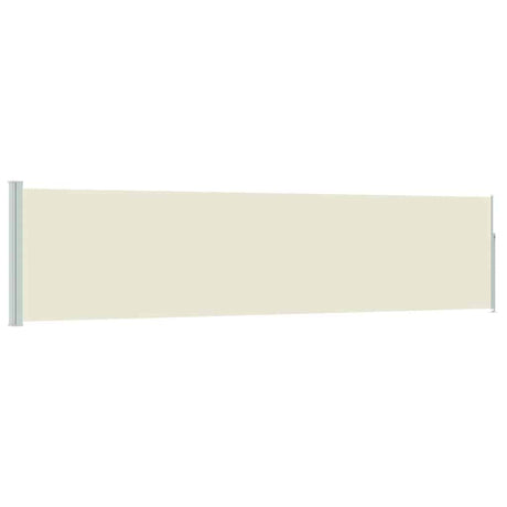 Vidaxl tuinscherm uittrekbaar 120x500 cm crème
