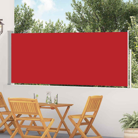 Vidaxl tuinscherm uittrekbaar 117x514 cm rood