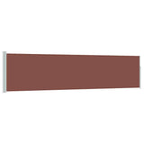 Vidaxl tuinscherm uittrekbaar 120x500 cm bruin