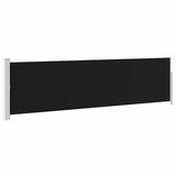 Vidaxl tuinscherm uittrekbaar 140x500 cm zwart