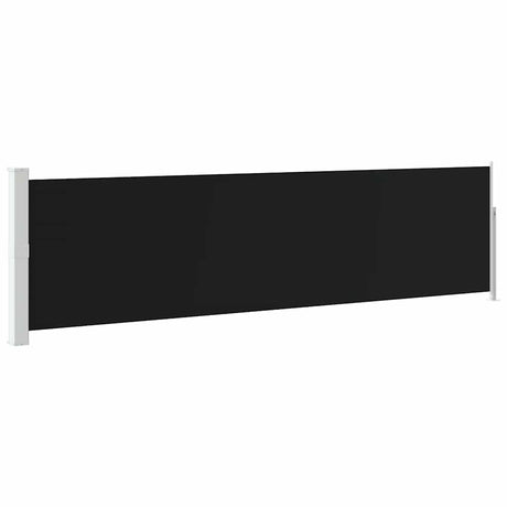 Vidaxl tuinscherm uittrekbaar 140x500 cm zwart