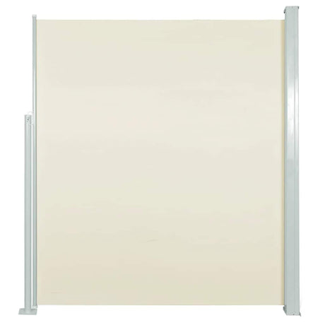 Vidaxl tuinscherm uittrekbaar 140x500 cm crème