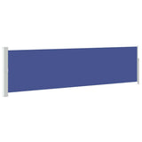 Vidaxl tuinscherm uittrekbaar 140x500 cm blauw