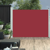 Vidaxl Garden Screen Extendable 140x500 cm rød