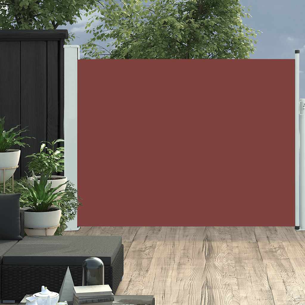 Vidaxl Garden Screen Extendable 140x500 cm brun