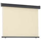 Vidaxl balkonscherm 125x250 cm crèmekleurig