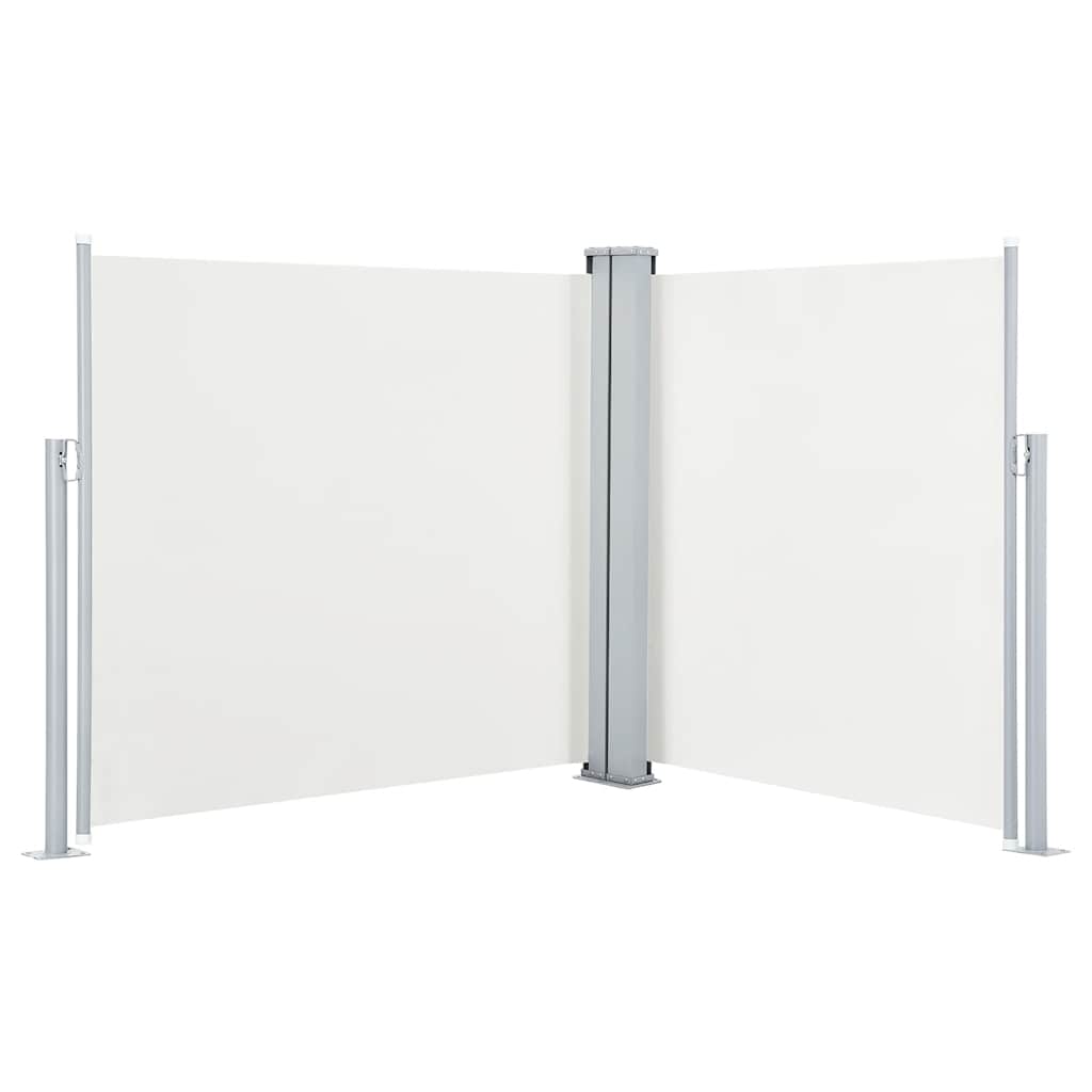 Vidaxl windscherm uittrekbaar 100x600 cm crème