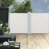 Pare-brise Vidaxl extensible 100x600 cm crème