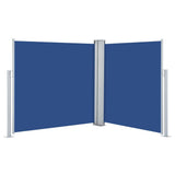 Pare-brise vidaxl extensible 100x600 cm bleu