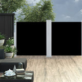 Pare-brise Vidaxl extensible 120x600 cm noir