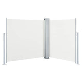 Vidaxl windscherm uittrekbaar 120x600 cm crème