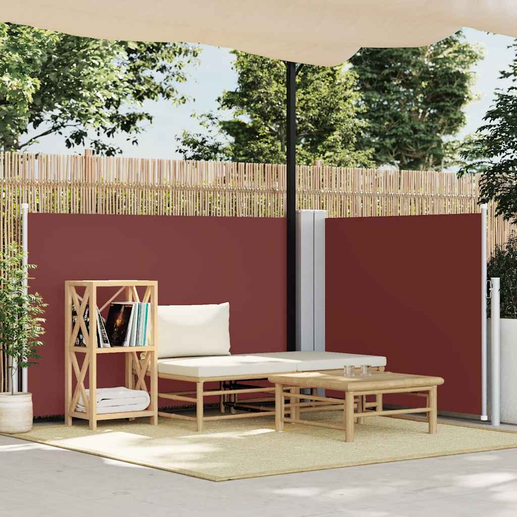 Vidaxl windscherm uittrekbaar 120x600 cm bruin