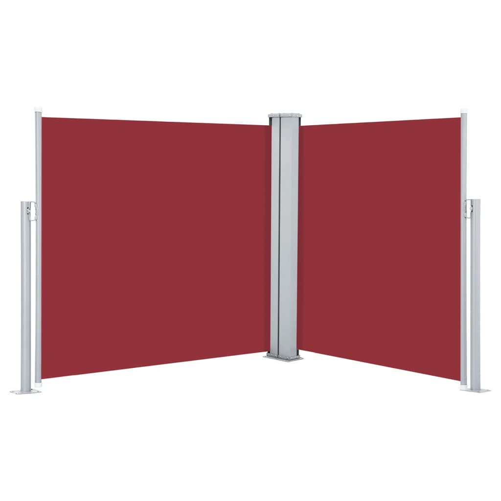 Pare-brise Vidaxl extensible 120x600 cm rouge