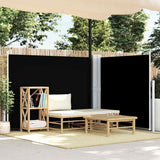 Vidaxl windscherm uittrekbaar 140x600 cm zwart