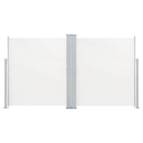 Vidaxl windscherm uittrekbaar 140x600 cm crème