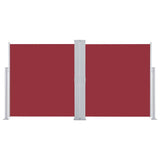 Vidaxl windscherm uittrekbaar 160x600 cm rood
