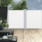 Vidaxl tuinscherm uittrekbaar dubbel 170x600 cm crème