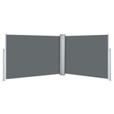 Vidaxl windscherm uittrekbaar 100x1000 cm antraciet