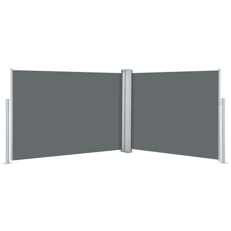 Vidaxl windscherm uittrekbaar 100x1000 cm antraciet