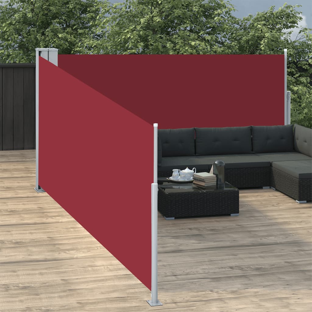 Vidaxl Parature estendibile 100x1000 cm rosso