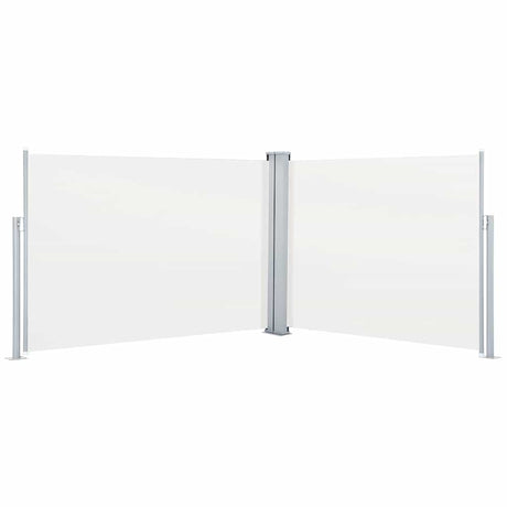 Vidaxl windscherm uittrekbaar 120x1000 cm crème