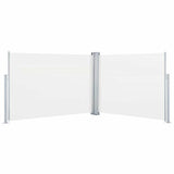 Vidaxl windscherm uittrekbaar 120x1000 cm crème