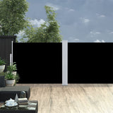 Pare-brise vidaxl extensible 140x1000 cm noir