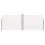 Vidaxl windscherm uittrekbaar 140x1000 cm crème