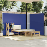 Vidaxl windscherm uittrekbaar 140x1000 cm blauw