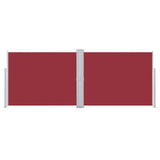 Vidaxl windscherm uittrekbaar 140x1000 cm rood