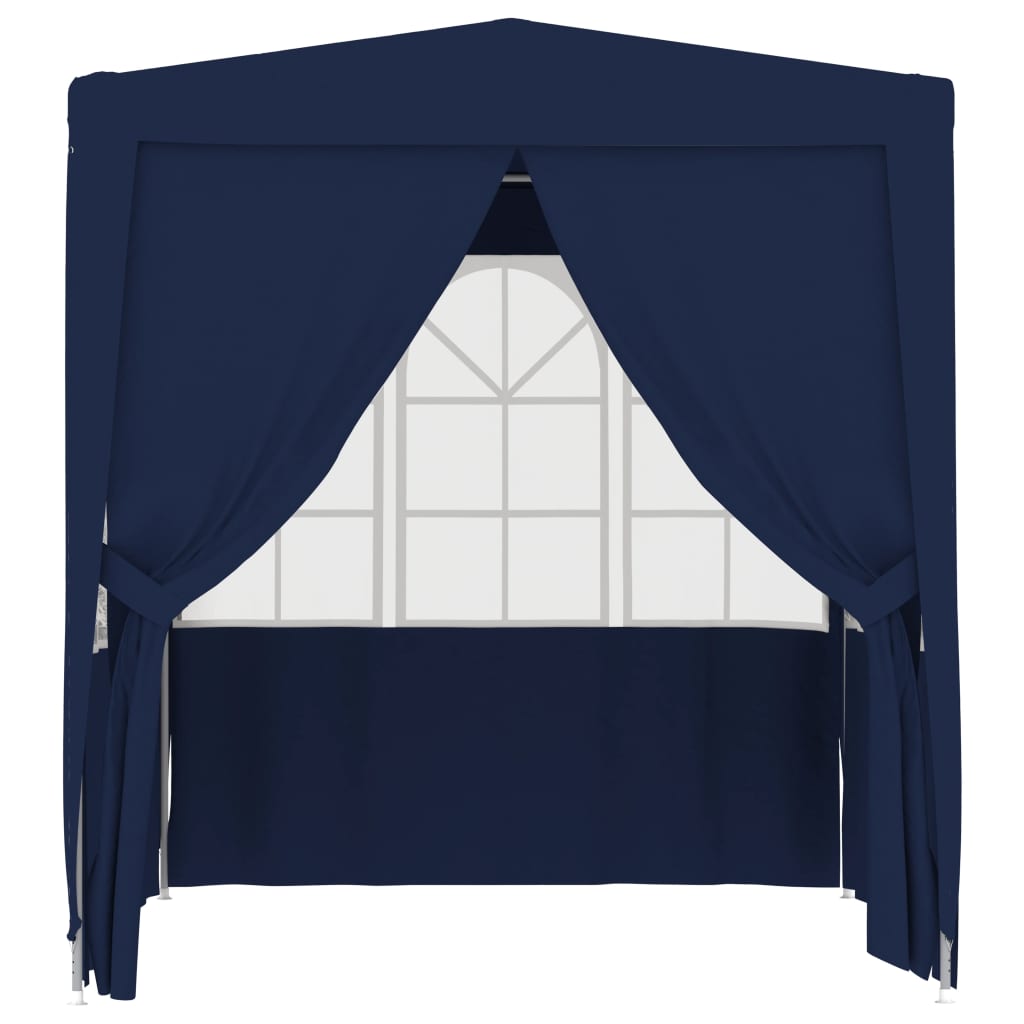 Tenda da festa Vidaxl con pareti laterali professionali 90 g m² 2,5x2,5 m blu