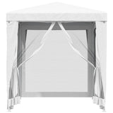 Tienda de fiesta Vidaxl con 4 paredes laterales de malla 2x2 m blanco