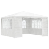 Vidaxl Party Tent med sidevegg profesjonell 90 g m² 4x4 m hvit