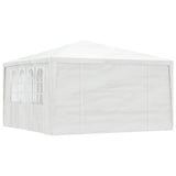 Vidaxl Party Tent med sidevegg profesjonell 90 g m² 4x4 m hvit