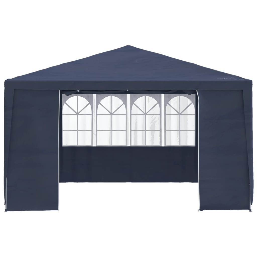 Vidaxl Party Tent med sidevegg profesjonell 90 g m² 4x4 m blå