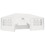 Tenda per feste Vidaxl con pareti laterali professionali 90 g m² 4x6 m bianco