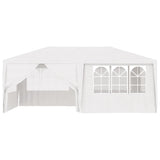 Tente de fête vidaxl avec murs latéraux professionnels 90 g m² 4x6 m blanc