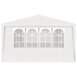 Tente de fête vidaxl avec murs latéraux professionnels 90 g m² 4x6 m blanc