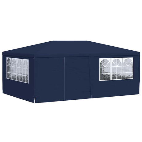 Vidaxl partytent met zijwanden professioneel 90 g m² 4x6 m blauw