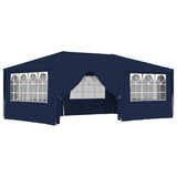 Tienda de fiesta Vidaxl con paredes laterales Professional 90 g m² 4x6 m azul