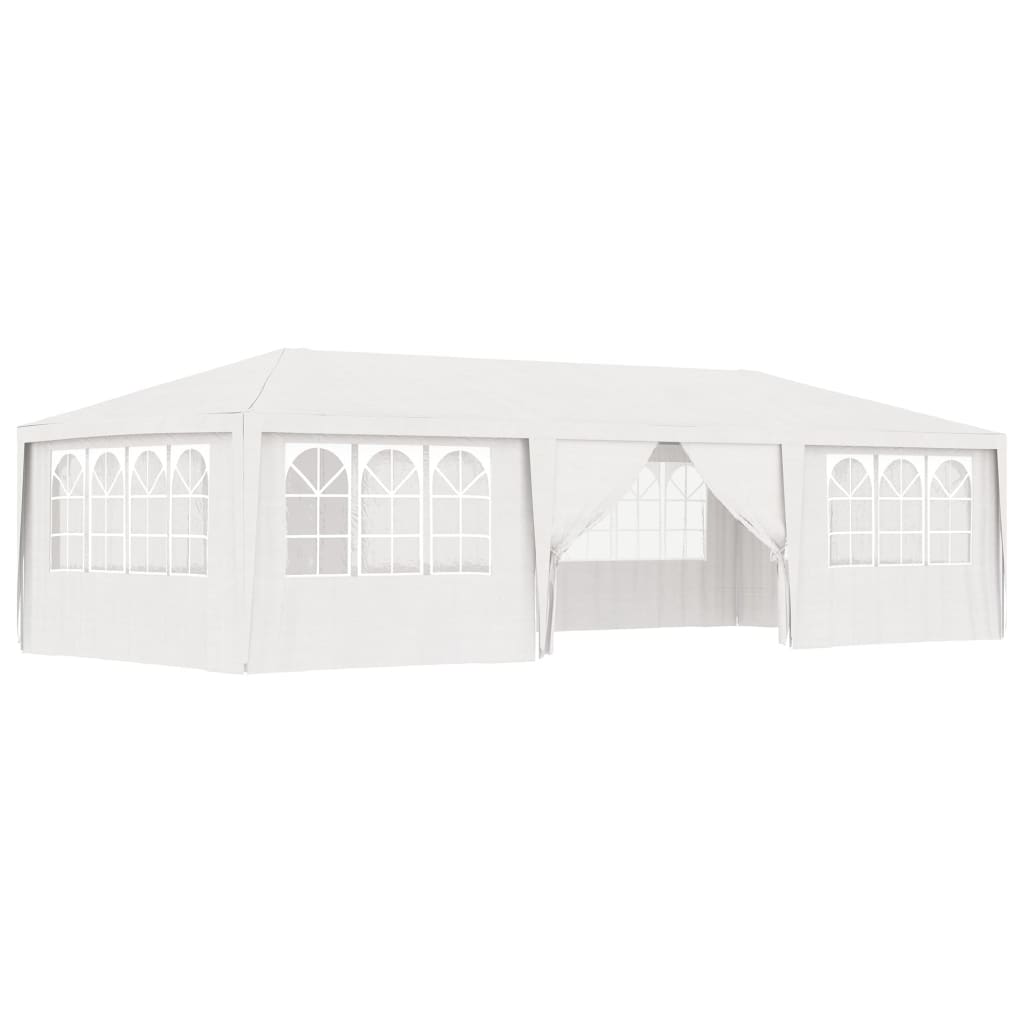 Vidaxl Party Tent med sidevegg profesjonell 90 g m² 4x9 m hvit