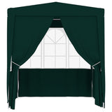 Tienda de fiesta Vidaxl con paredes laterales Professional 90 g m² 2x2 m verde