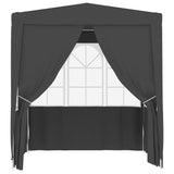 Tente de fête Vidaxl avec murs professionnels 90 g m² 2,5x2,5 m anthracite