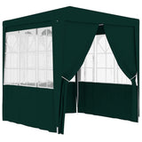 Tienda de fiesta Vidaxl con paredes laterales Professional 90 g m² 2.5x2.5 m verde