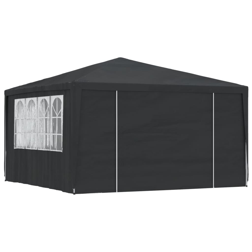 Tenda da festa Vidaxl con pareti laterali professionali 90 g m² 4x4 m antracite