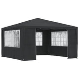 Tenda da festa Vidaxl con pareti laterali professionali 90 g m² 4x4 m antracite